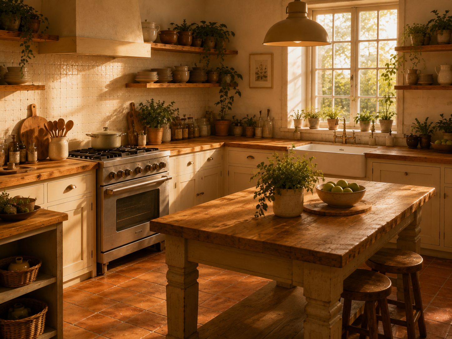 Warm home kitchen