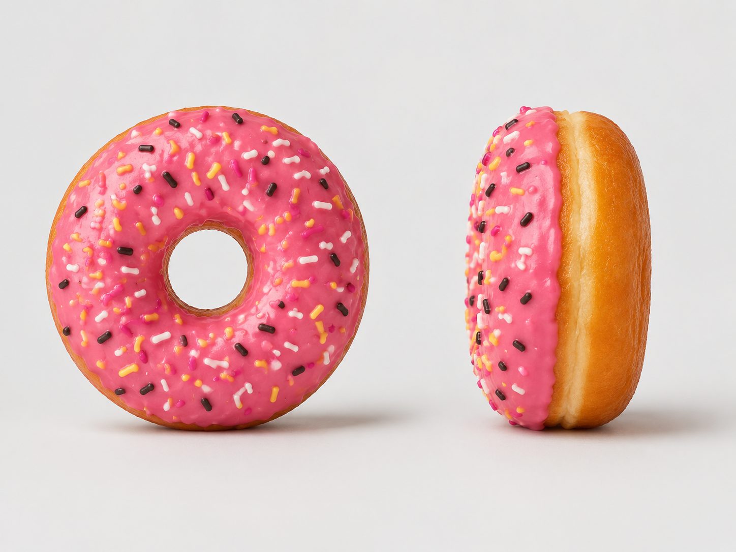 Single glazed donut