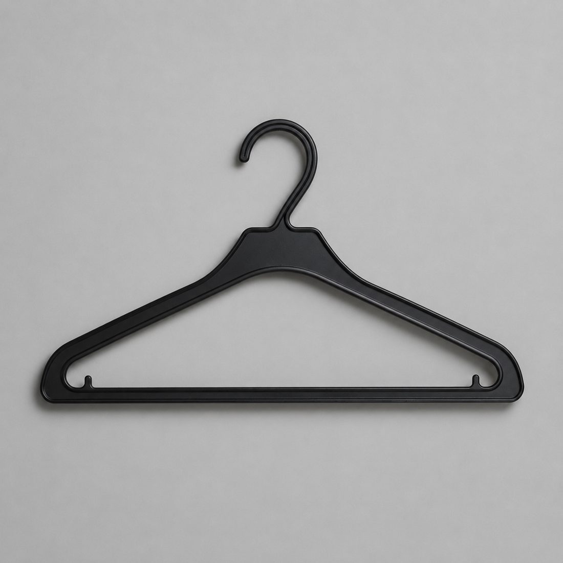 Black hanger on grey